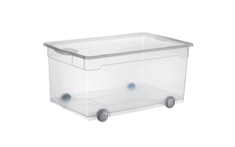 ROTHO Aufbewahrungsbox »Clearbox mit Rollen 63 Liter«, (1 St.) von ROTHO