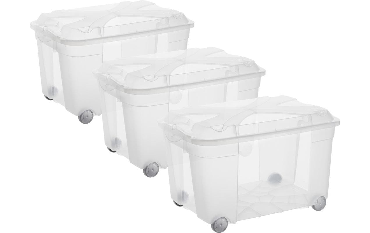 ROTHO Aufbewahrungsbox »Roller4 EASY Transparent, 3 tlg.« von ROTHO