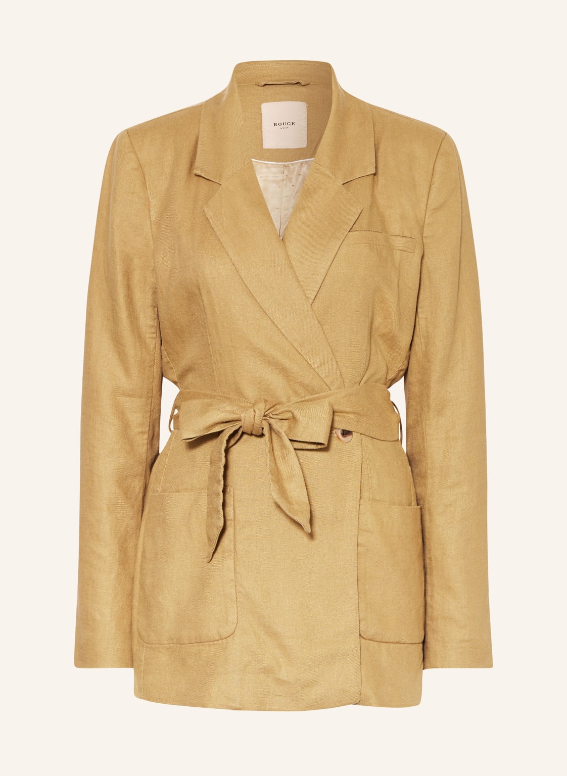 Rouge Vila Blazer Visandra Mit Leinen gruen Rouge Vila Blazer Visandra Mit Leinen gruen von ROUGE VILA