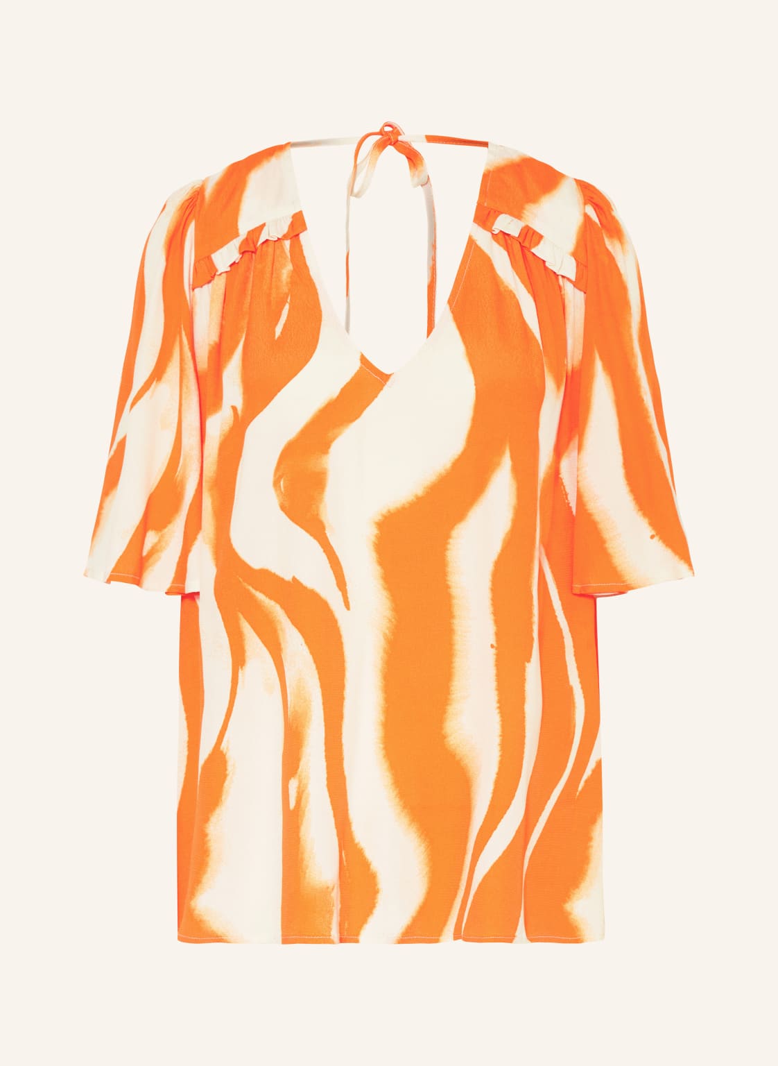 Rouge Vila Blusenshirt Mit Rüschen orange Rouge Vila Blusenshirt Mit Rüschen orange von ROUGE VILA