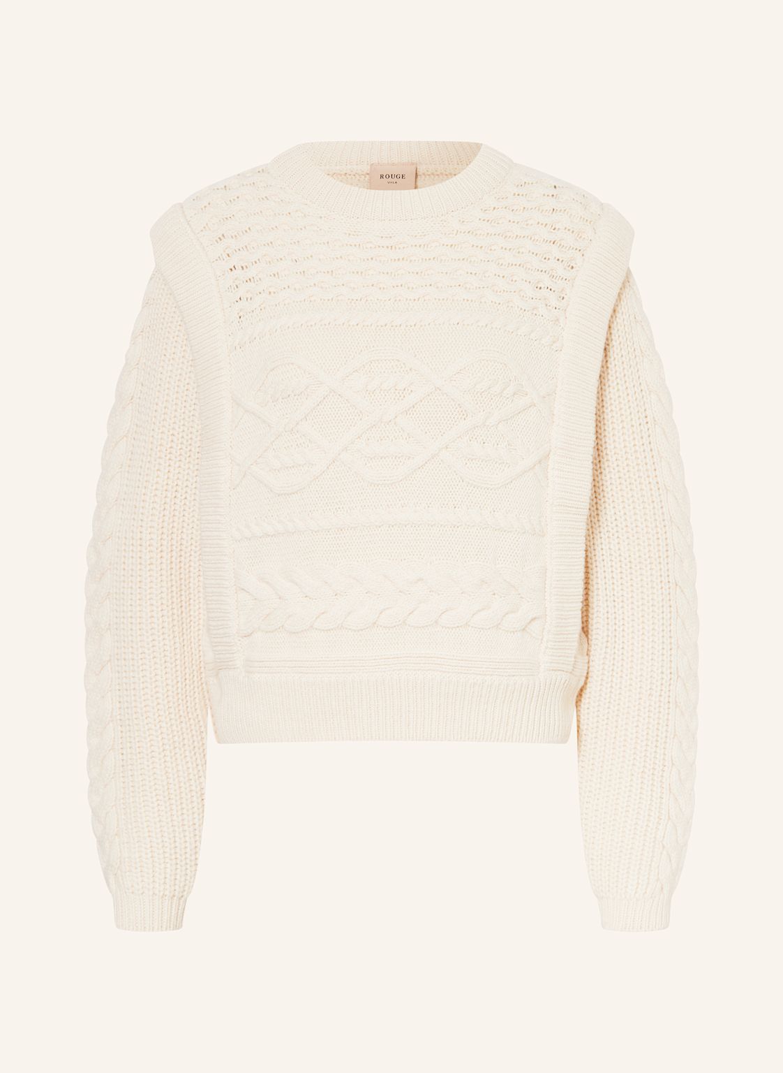 Rouge Vila Pullover Vicala weiss Rouge Vila Pullover Vicala weiss von ROUGE VILA
