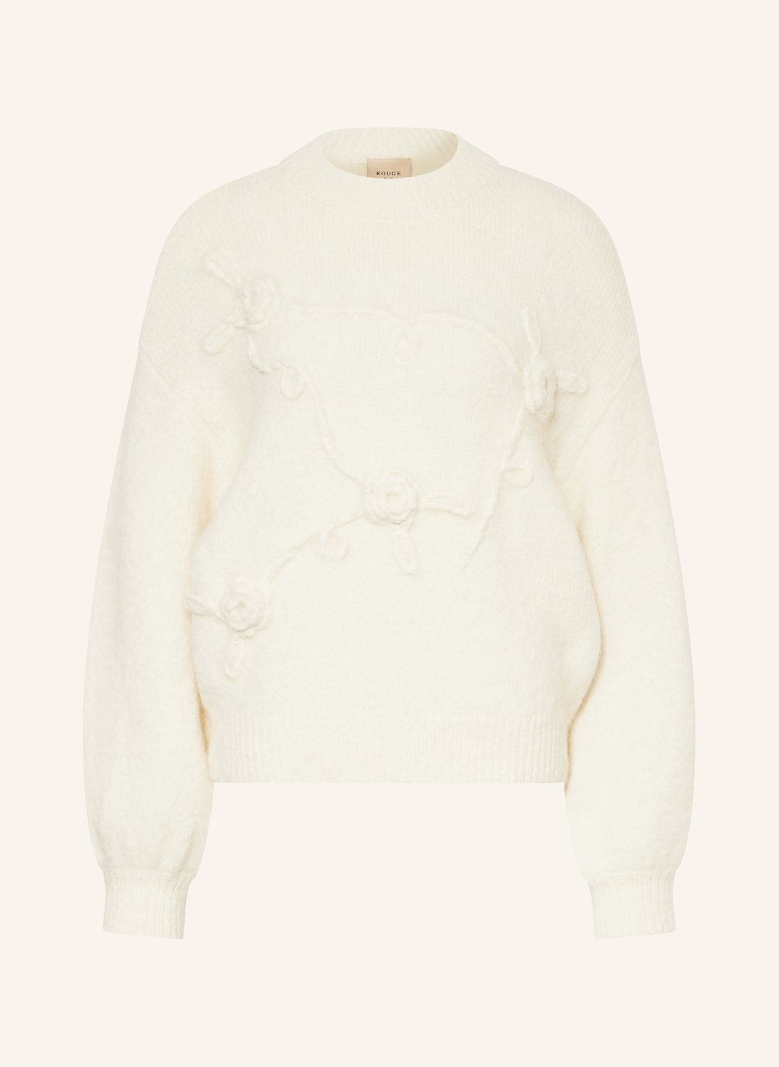 Rouge Vila Pullover Vitrinnie Mit Alpaka weiss Rouge Vila Pullover Vitrinnie Mit Alpaka weiss von ROUGE VILA