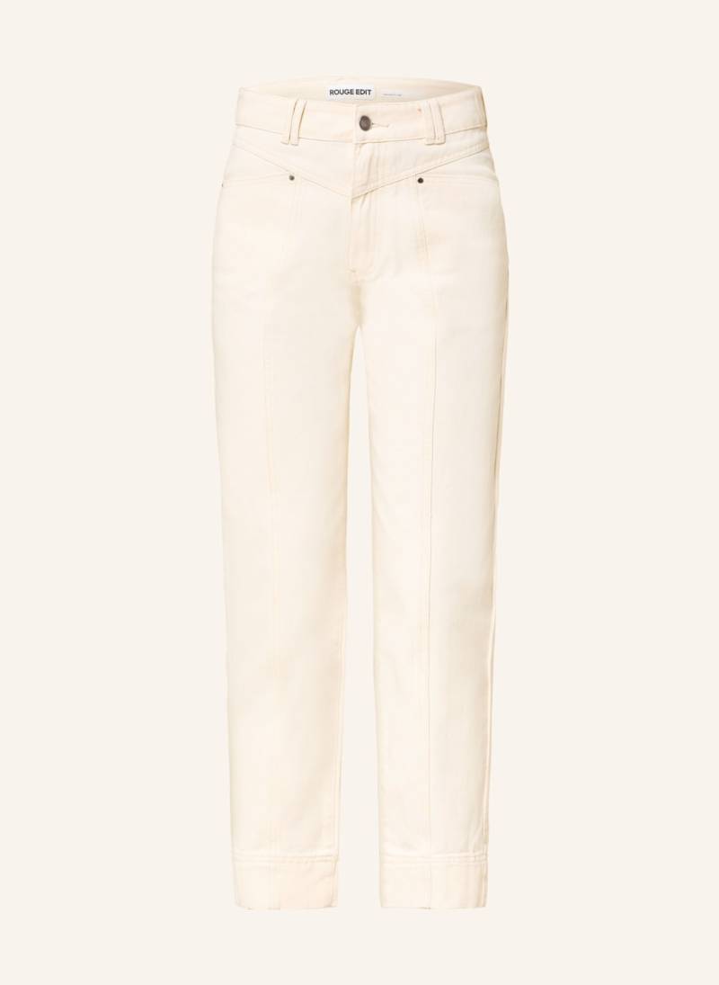 Rouge Vila Straight Jeans beige von ROUGE VILA