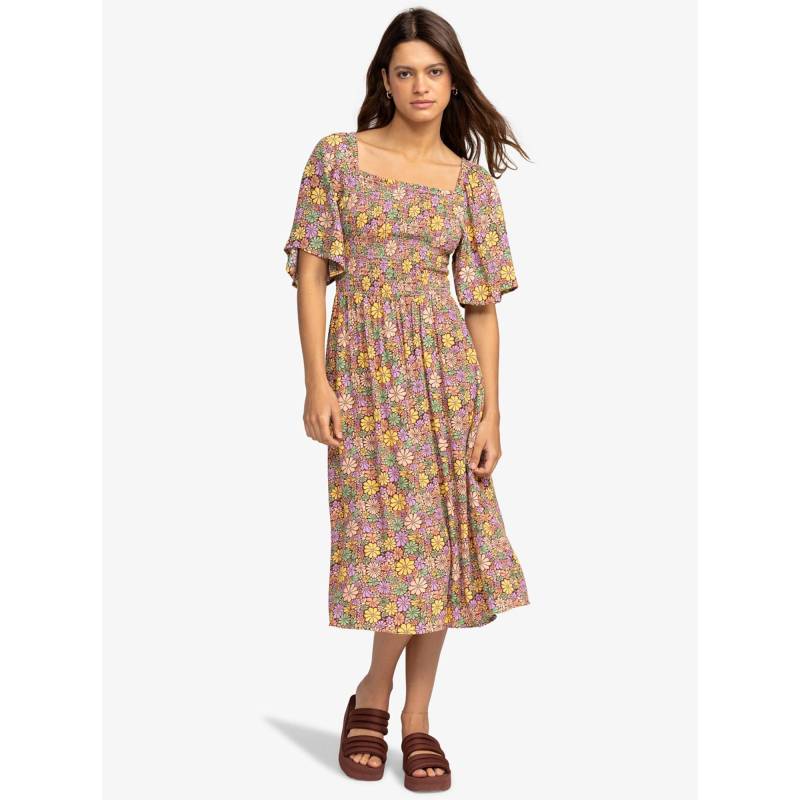 Freizeitkleid, Kurzarm Damen Multicolor L von ROXY