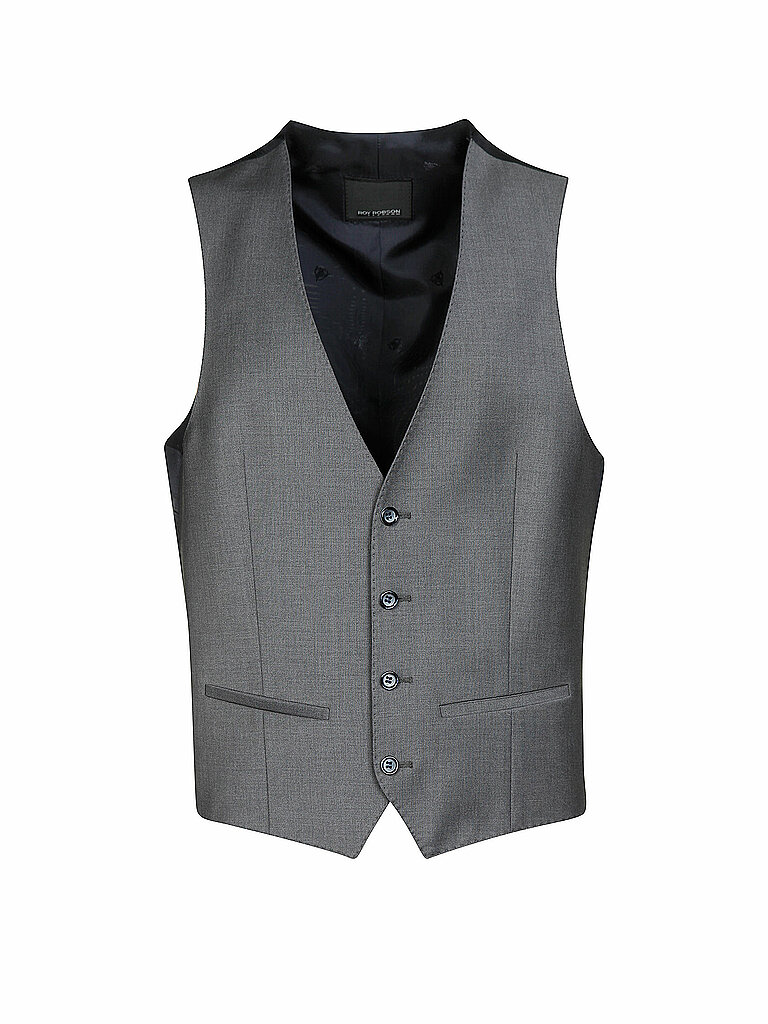 ROY ROBSON Anzugweste Slim Fit grau | 102 von ROY ROBSON