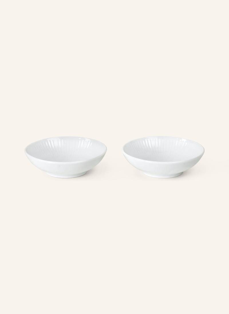 Royal Copenhagen 2er-Set Schalen White Fluted weiss von ROYAL COPENHAGEN