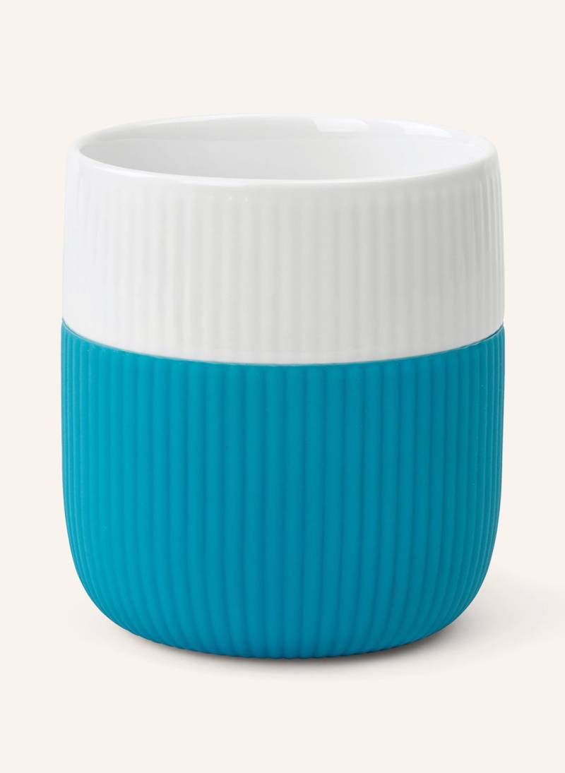 Royal Copenhagen Becher Fluted Contrast blau von ROYAL COPENHAGEN