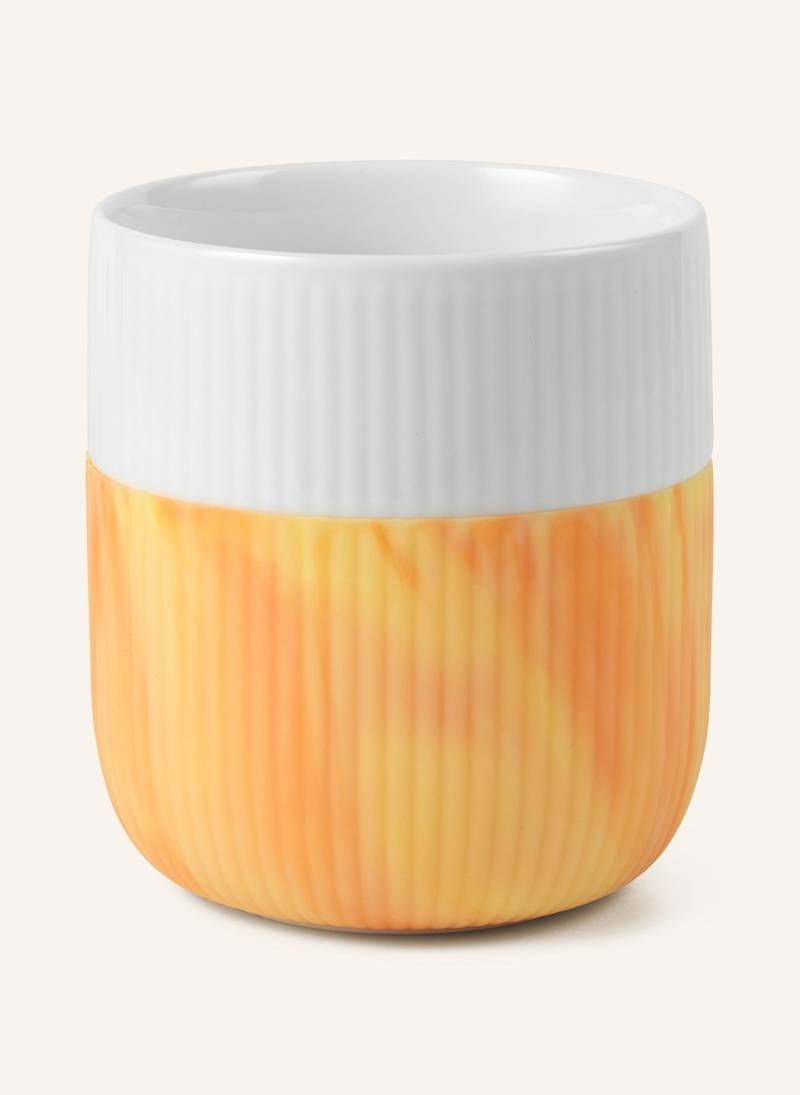 Royal Copenhagen Becher Fluted Contrast orange von ROYAL COPENHAGEN