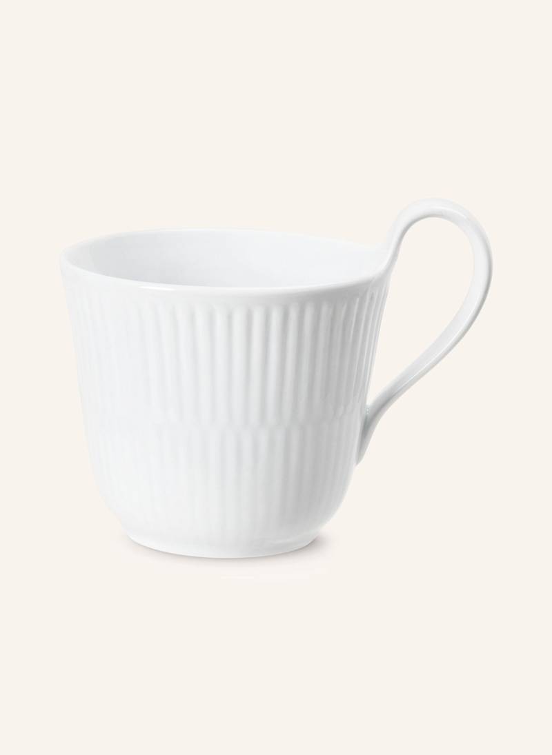 Royal Copenhagen Henkelbecher White Fluted weiss von ROYAL COPENHAGEN