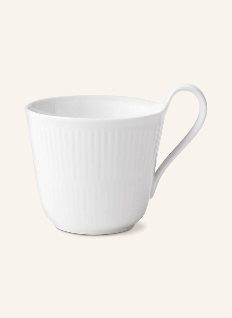 Royal Copenhagen Henkelbecher White Fluted weiss von ROYAL COPENHAGEN