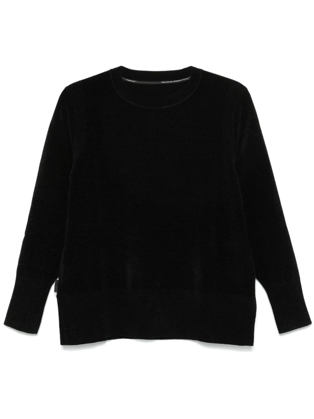 RRD velvet round-neck sweater - Black von RRD