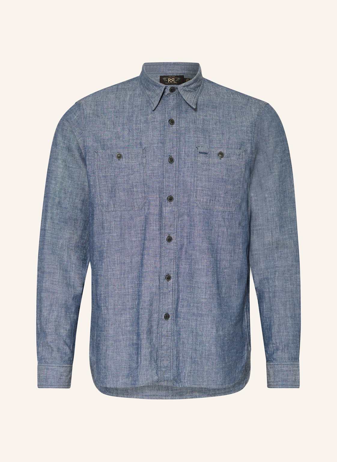 Rrl Hemd Regular Fit In Jeansoptik blau von RRL