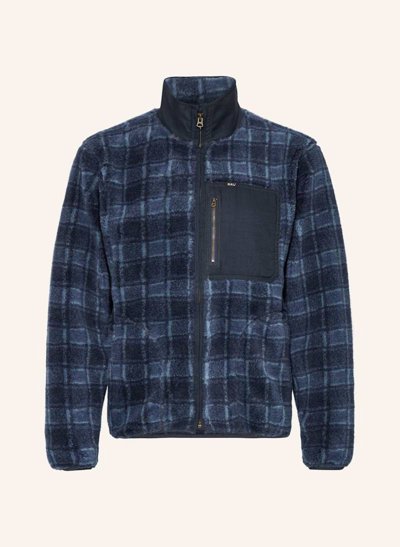 Rrl Teddyfell-Jacke blau von RRL