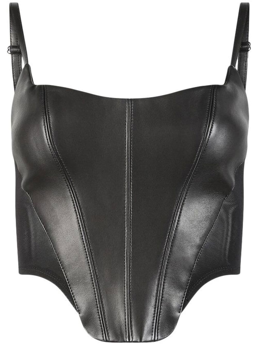 RTA Dinis boned corset top - Black von RTA