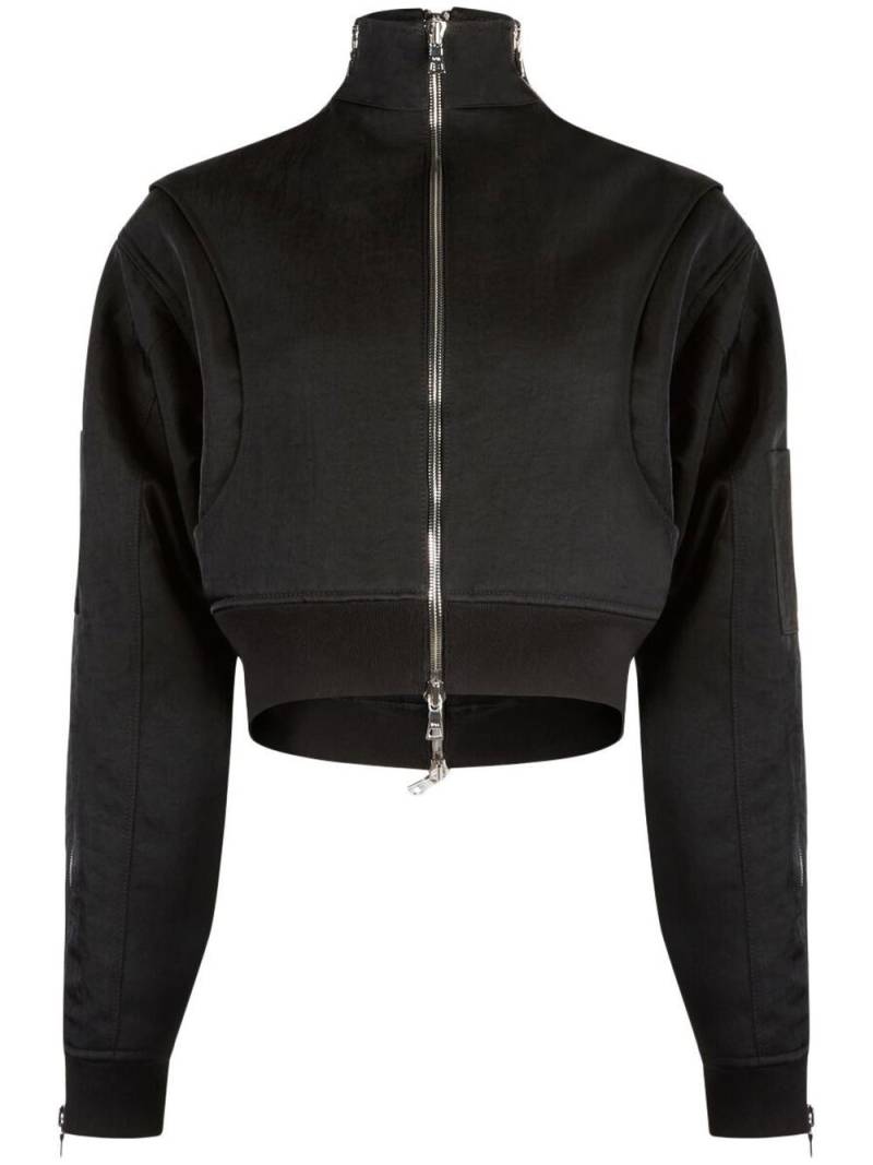 RTA Dulce cropped zip-up jacket - Black von RTA