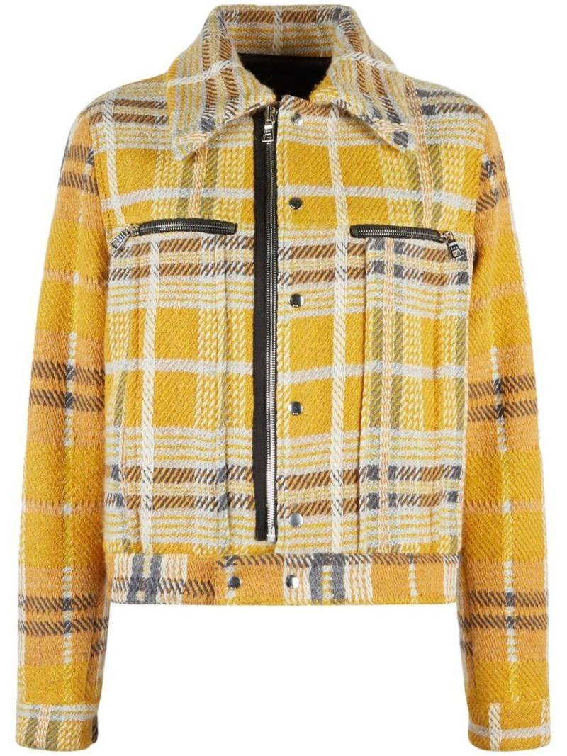 RTA Ivana check bomber jacket - Yellow von RTA