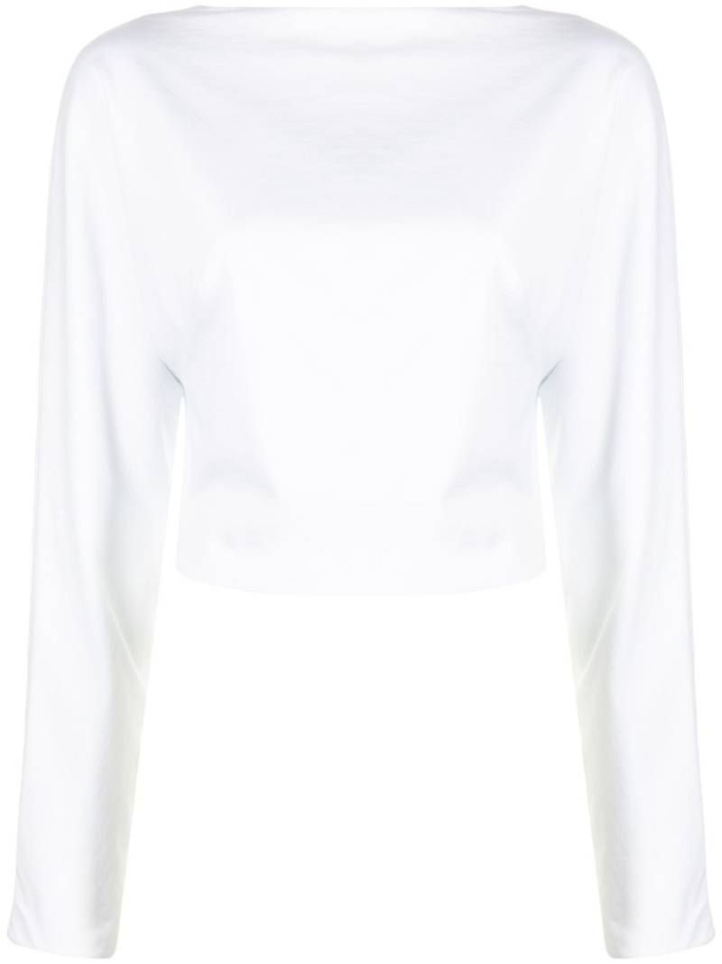 RTA Josefa lace-up top - White von RTA