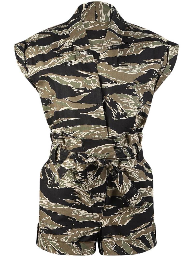 RTA Kahtia all-over print jumpsuit - Black von RTA