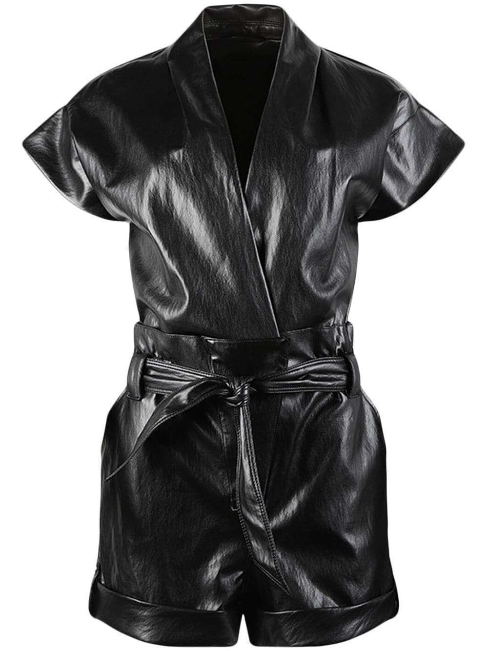 RTA Kahtia short jumpsuit - Black von RTA