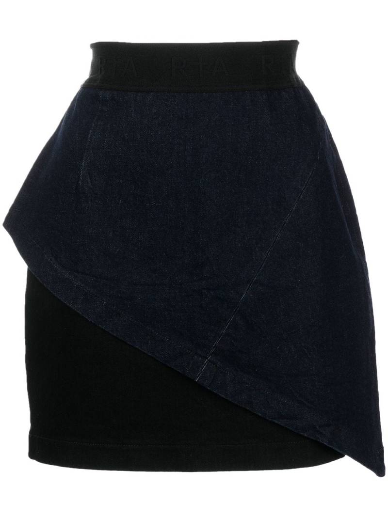 RTA Keren contrast skirt - Black von RTA