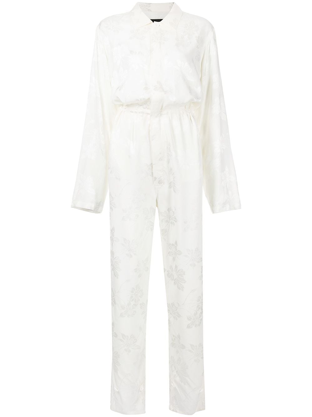 RTA Sadie floral embroidery jumpsuit - White von RTA