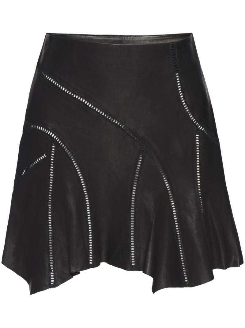 RTA asymmetrical leather skirt - Black von RTA