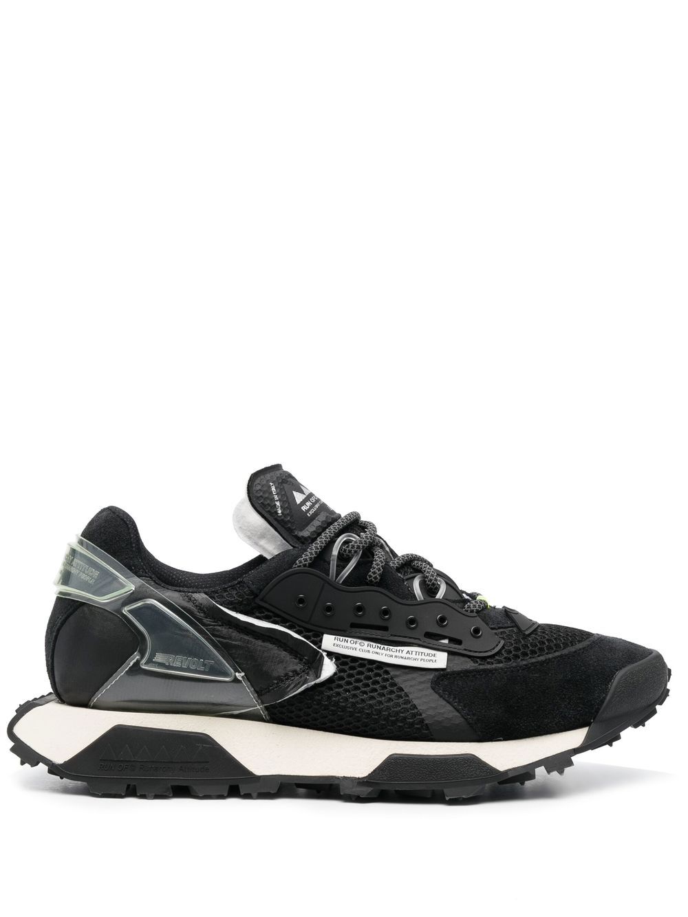 RUN OF Revolt running low-top sneakers - Black von RUN OF