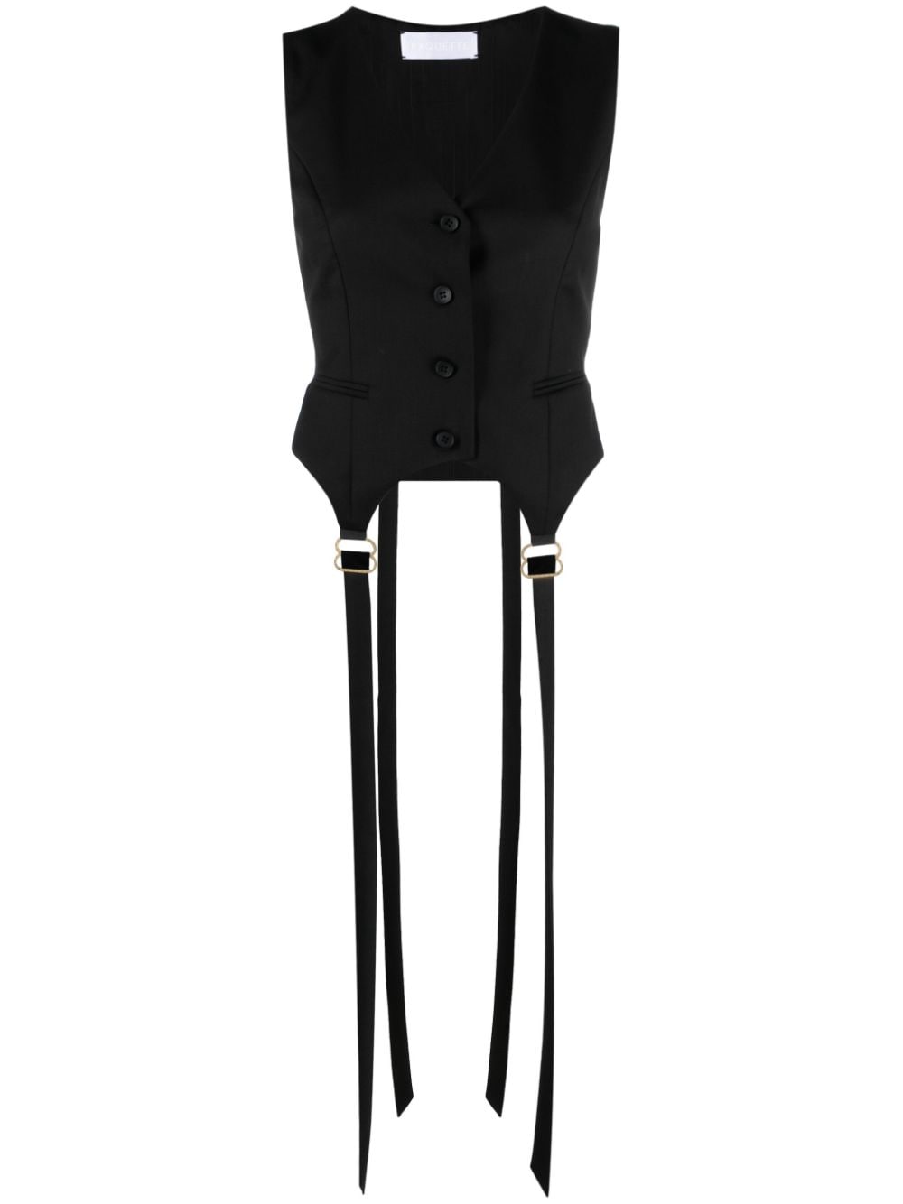 RXQUETTE Punky tailored waistcoat - Black