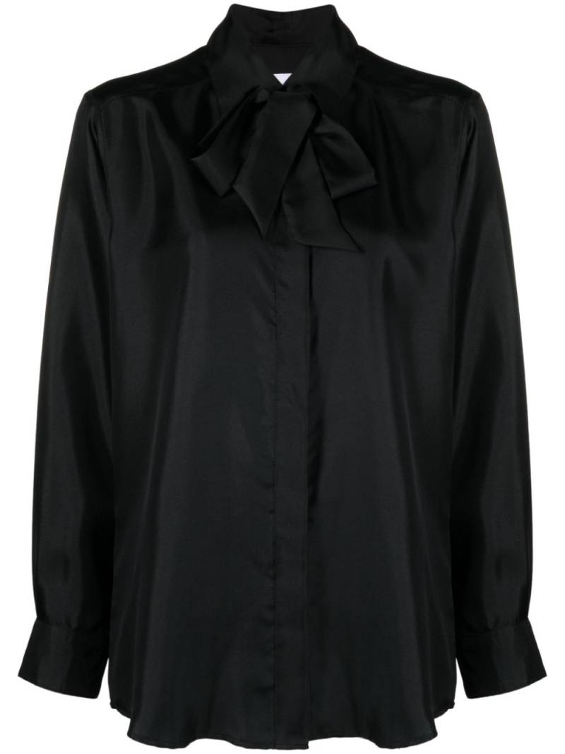 RXQUETTE tie silk shirt - Black von RXQUETTE