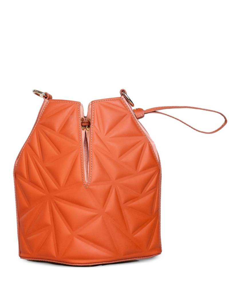 RYZÍ Luna leather bucket bag - Orange von RYZÍ