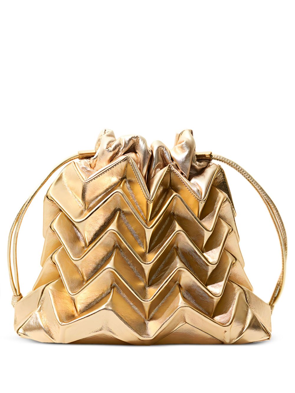 RYZÍ medium Atomic bucket bag - Gold von RYZÍ