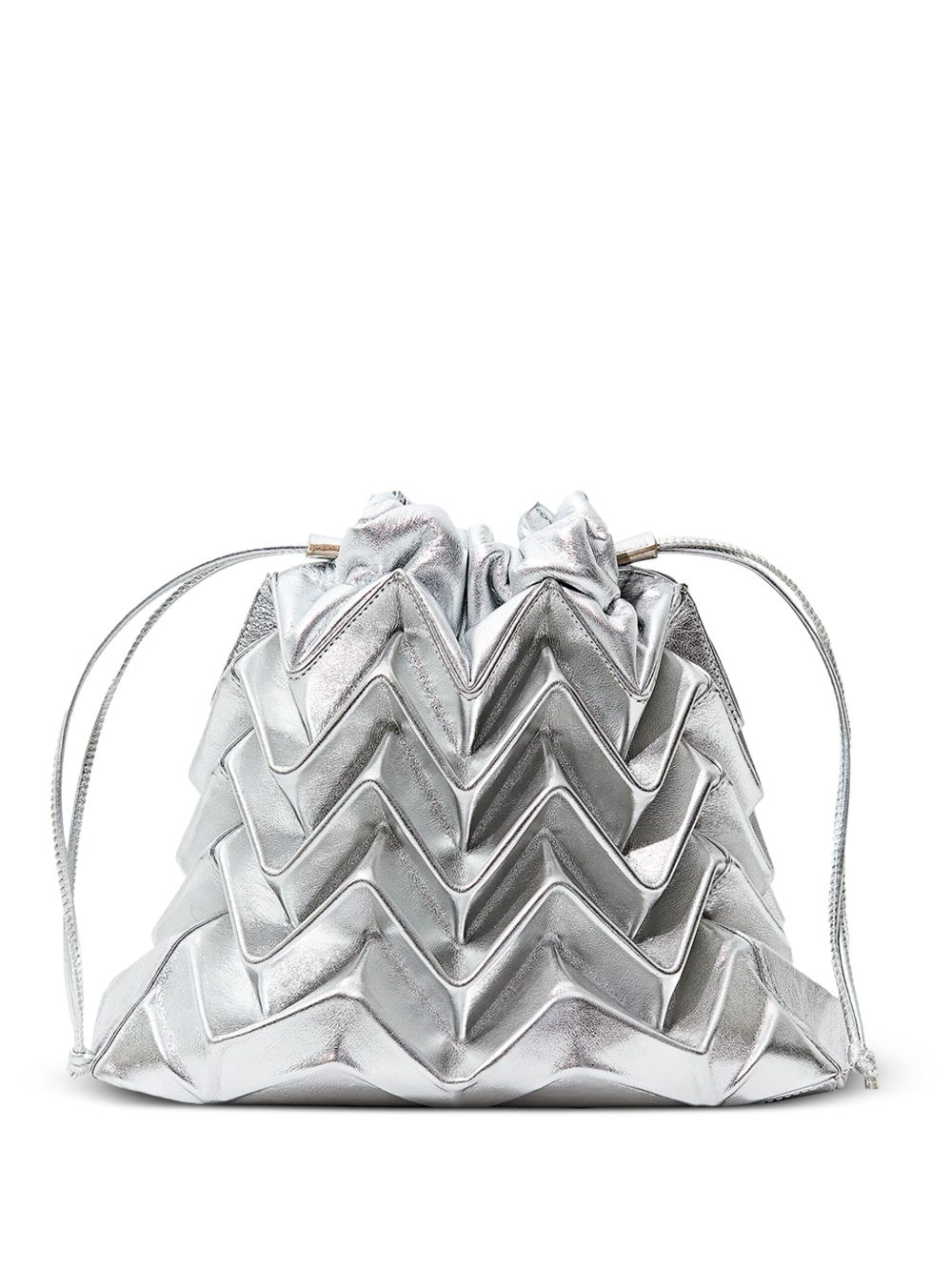 RYZÍ medium Atomic bucket bag - Silver von RYZÍ