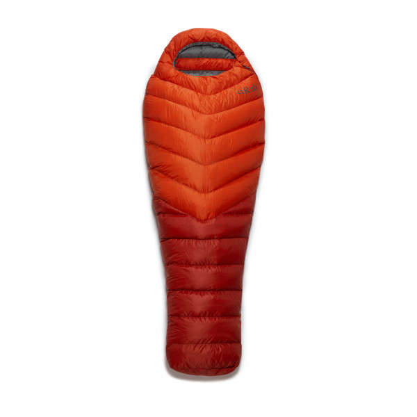 Rab - Alpine 200 - Daunenschlafsack Gr bis 200 cm Körperlänge rot von Rab