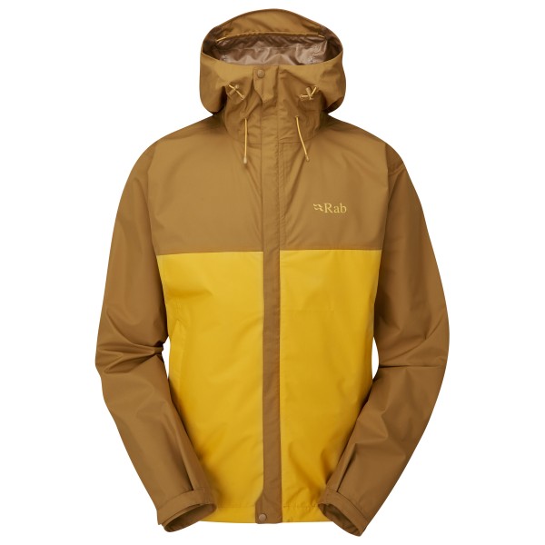 Rab - Downpour Eco Jacket - Regenjacke Gr L braun von Rab