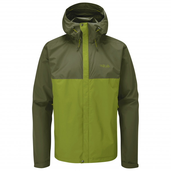 Rab - Downpour Eco Jacket - Regenjacke Gr L oliv von Rab