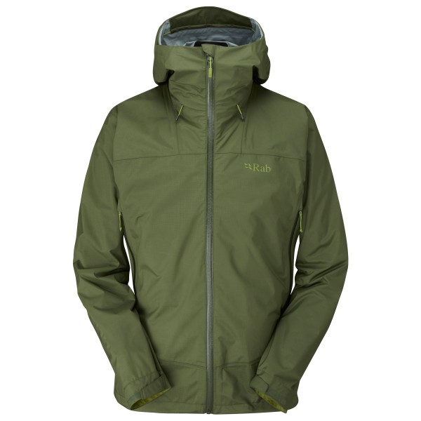 Rab - Downpour Plus 2.0 Jacket - Hardshelljacke Gr L oliv von Rab