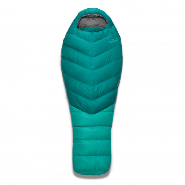 Rab - Women's Alpine 400 - Daunenschlafsack Gr bis 170 cm Körperlänge atlantis von Rab