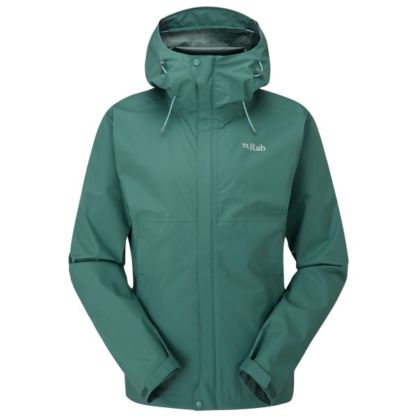 Rab - Women's Downpour Eco Jacket - Regenjacke Gr 10 türkis von Rab