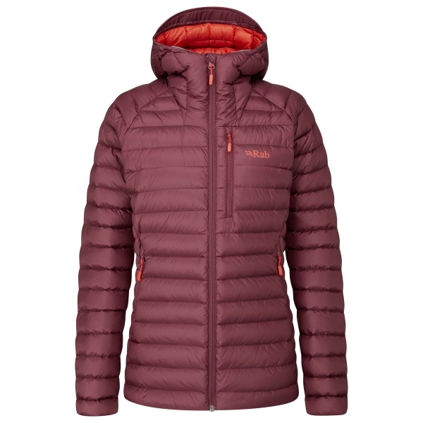 Rab - Women's Microlight Alpine Long Jacket - Daunenjacke Gr 12 rot/lila von Rab