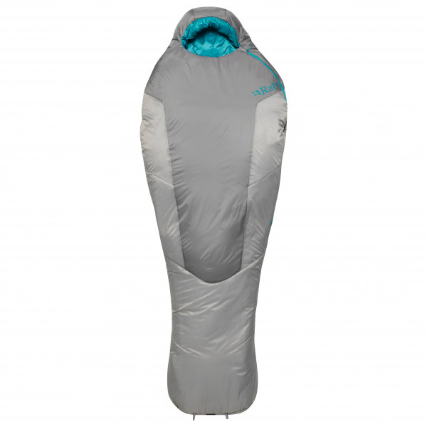 Rab - Women's Solar Ultra 2 - Kunstfaserschlafsack Gr bis 170 cm Körperlänge granite von Rab