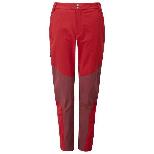 Rab - Women's Torque Mountain Pants - Tourenhose Gr L - Regular Leg rot von Rab