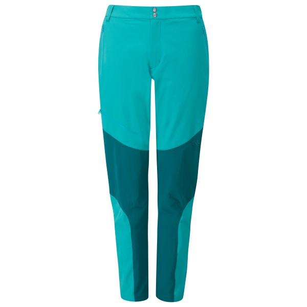 Rab - Women's Torque Mountain Pants - Tourenhose Gr L - Regular Leg türkis von Rab