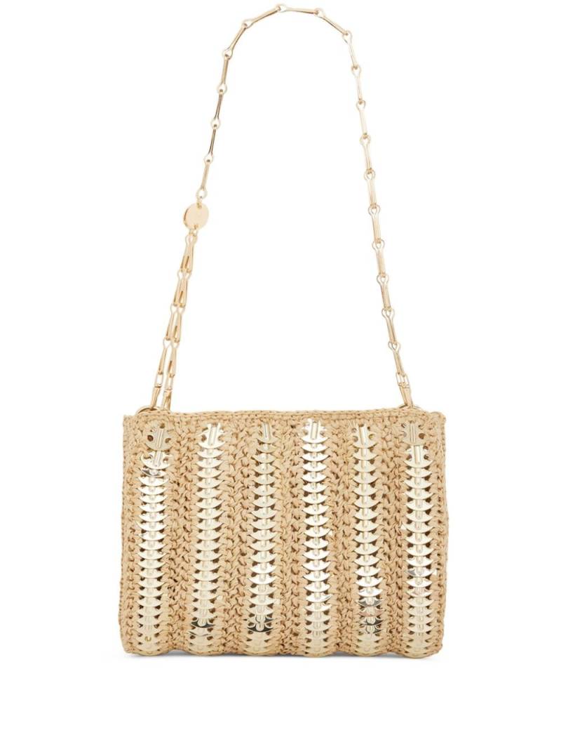 Rabanne Iconic 1969 raffia shoulder bag - Neutrals von Rabanne