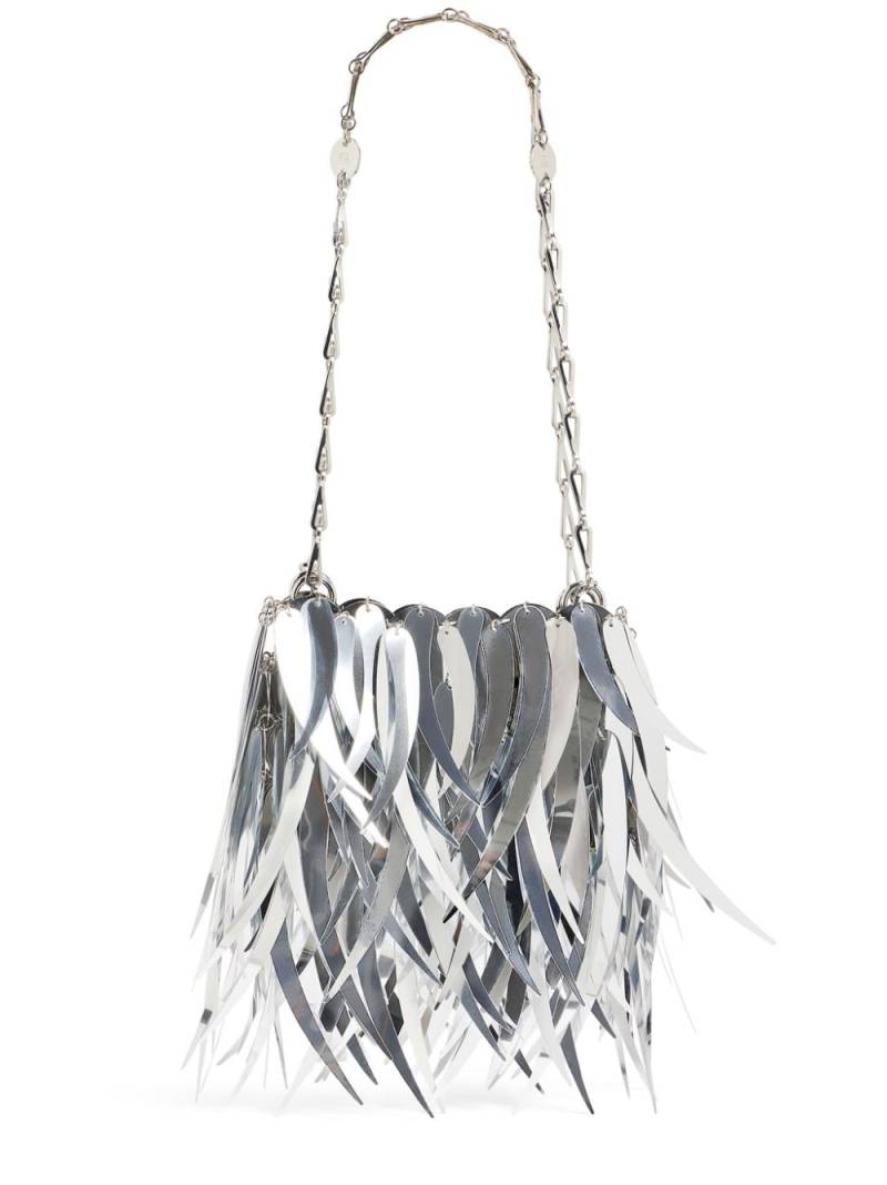 Rabanne Nano metallic-fringe shoulder bag - Silver von Rabanne