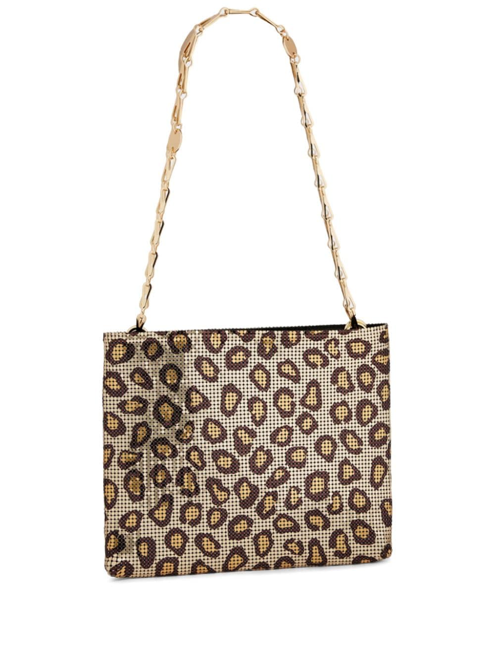 Rabanne Pixel leopard-print shoulder bag - Neutrals von Rabanne