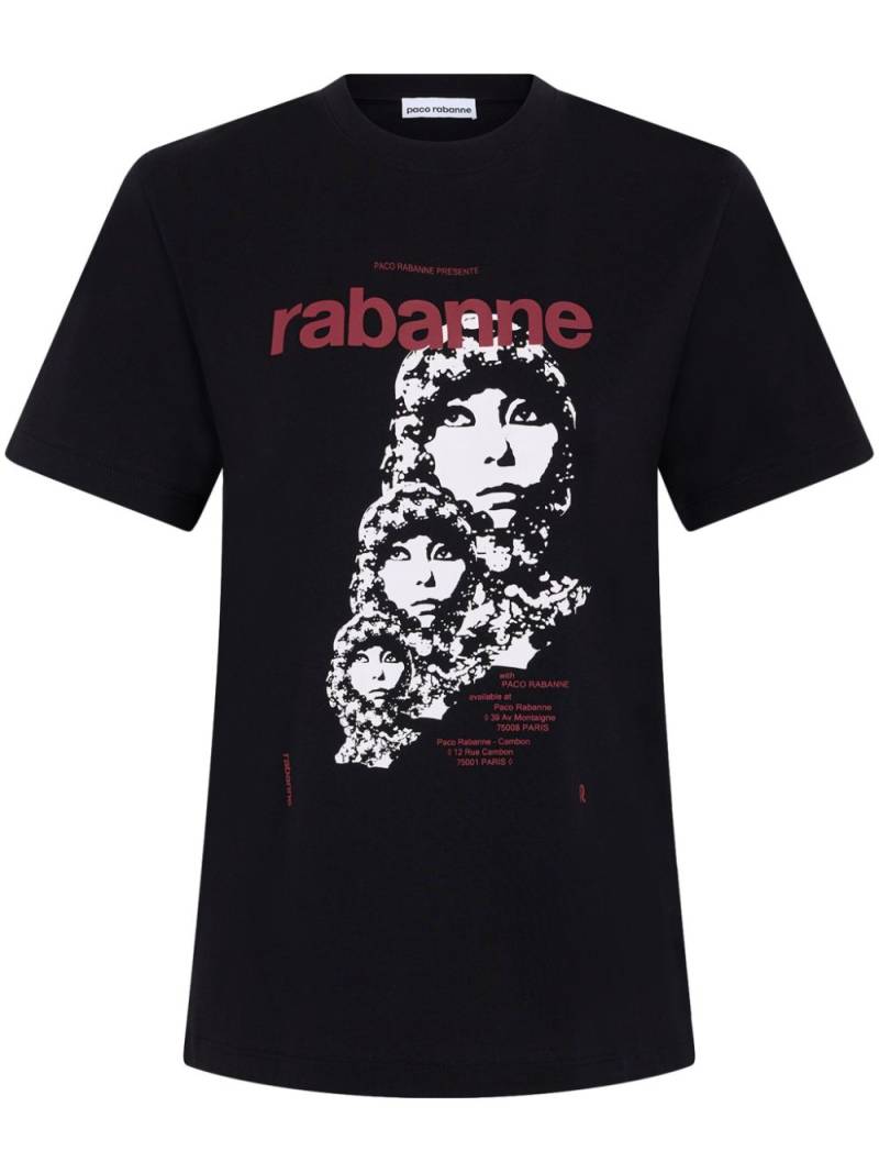 Rabanne Visconti-inspired cotton T-shirt - Black von Rabanne