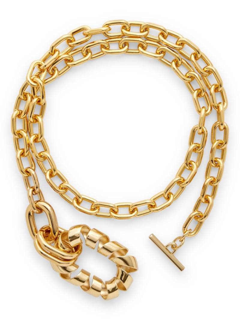 Rabanne XL twisted link necklace - Gold von Rabanne