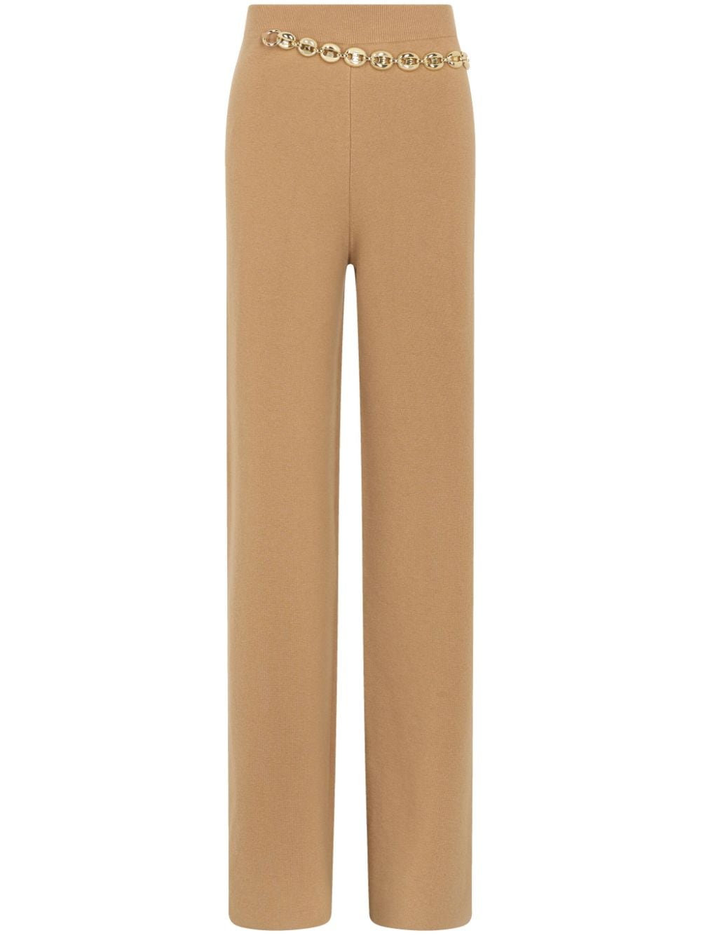 Rabanne belted knit trousers - Neutrals von Rabanne