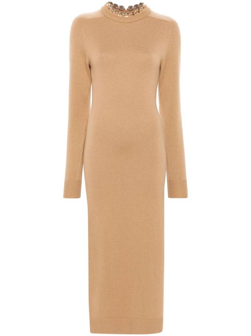 Rabanne chain-embellished dress - Neutrals von Rabanne