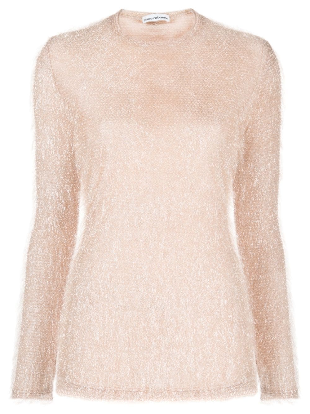 Rabanne cut-out metallic-threading jumper - Pink von Rabanne